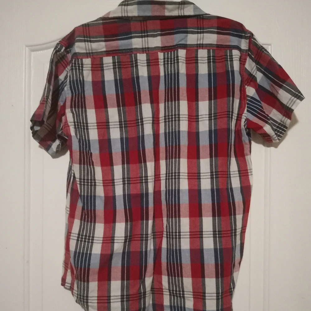 Red flannel button down - Picture 2 of 3